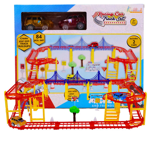 Kriiddaank  Car Track-Medium MickeyMickey Mouse car track setInteractive Disney race track for kidsFun Disney racing playset for kidsMickey Mouse electric race trackPerfect gift for little Mickey