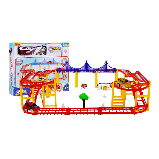 Kriiddaank CARTRACK(MEDIUM),SpidermanThemeCTM-100060ByMarvelMarvel Collectible Race TrackSuperhero Toy Racing SetAdventure Car TrackSpider-Man Car Track with RampsSpider-Man Circuit Track for Kids