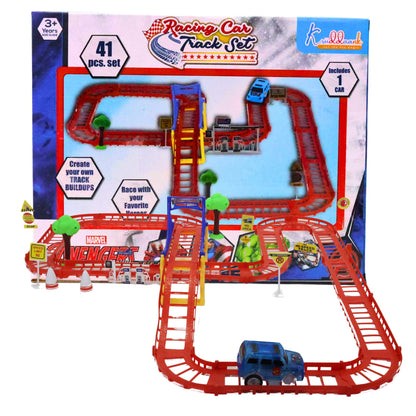 Kriiddaank CARTRACK(small)-AvengersThemeCTS-100080ByMarvelSmall Portable Marvel Car Track SetMarvel Collectible Race TrackMarvel Avengers Car TrackMini Avengers-Themed Racing TrackMarvel Cars Playset with Tracks
