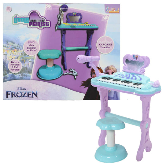 Kriiddaank  Little Pianist FrozenFrozen Keyboard for KidsElsa -anna Musical Toy for BeginnersFrozen piano with Light & SoundLearn & play with Barbie’s musical piano toyLittle Pianist piano for musical exploration