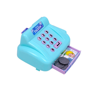 Kriiddaank CashRegister-FrozenThemeCR-100700ByDisneyElsa & Anna Role-Play Cash RegisterToy Cash Register with Frozen ThemeFrozen Themed Grocery Checkout SetInteractive Frozen Cash Register ToyFrozen Cashier Toy with Accessories
