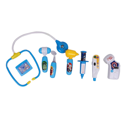 Kriiddaank DocKit-PolyBag-AvengersThemeDSP-100110ByMarvelAvengers Doctor Kit for ToddlersMarvel Avengers Polybag Toy SetMarvel Hero Doctor Kit for Pretend PlaySuperhero Medical Kit for KidsInteractive Marvel Avengers Doctor Kit