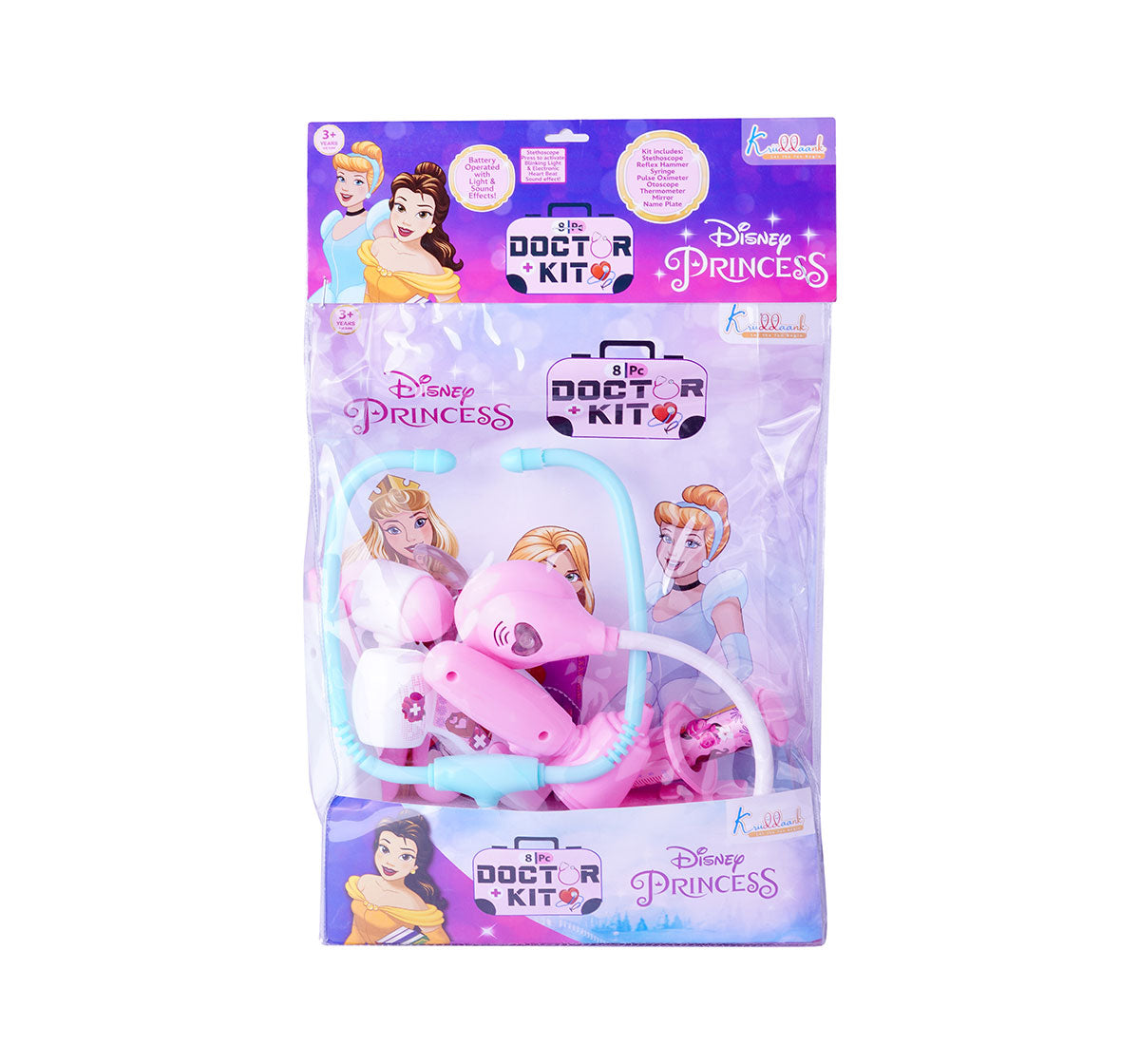 Kriiddaank DocKit-PolyBag-PrincessThemeDSP-100110ByDisneyPrincess Doctor Kit for Pretend PlayDisney Princess Doc KitPrincess Themed Doctor Kit for KidsPrincess Themed Medical Play KitMedical Playset for Kids