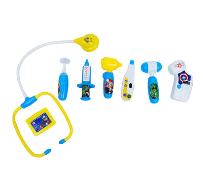 Kriiddaank DoctorKit-AvengersThemeDSW-100130ByMarvelInteractive Avengers Doctor PlaysetAvengers Toy Doctor KitAvengers Doctor Kit with Superhero ToolsAvengers Doctor Kit with Light & SoundAvengers Doctor Set with Educational Benefits