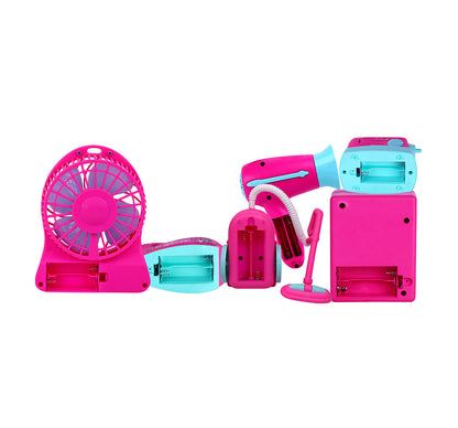 Kriiddaank  Mini Household Set- 6pc MinnieMini household cleaning set for kidsToy household cleaning accessoriesInteractive cleaning toy set for kidsMini home cleaning kit for childrenMiniature home essentials playset