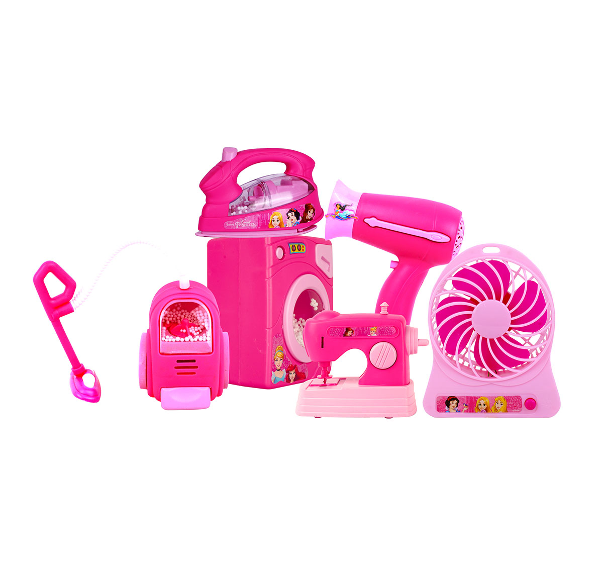 Kriiddaank HouseholdSet(6pc)-PrincessThemeHHS-100330ByDisneyRole Play Household SetPrincess Household Toy CollectionPrincess Home PlaysetPrincess Theme 6-Piece SetDisney Princess Household Set