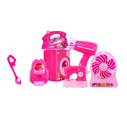 Kriiddaank HouseholdSet(6pc)-PrincessThemeHHS-100330ByDisneyRole Play Household SetPrincess Household Toy CollectionPrincess Home PlaysetPrincess Theme 6-Piece SetDisney Princess Household Set