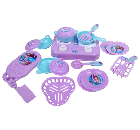 Kriiddaank  Little'Chef Kitchen Set FrozenKitchen Play SetPretend Play Cooking SetBaking & Cooking PlaysetDisney Chef Set for KidsPlay Kitchen for Toddlers