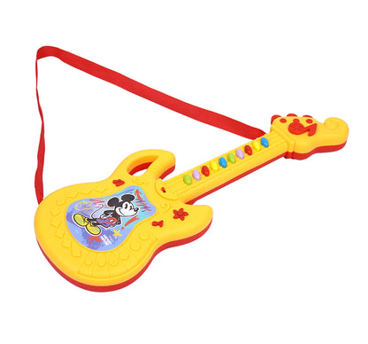 Kriiddaank MusicalGuitar-MickeyThemeMG-100640ByDisneyToddler-Friendly Musical GuitarMickey Mouse Sing-Along GuitarElectronic Musical Guitar for ToddlersDisney Junior Music Toy for KidsMickey Theme Guitar for Kids