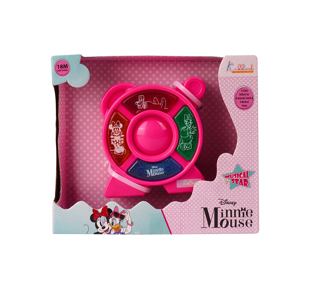 Kriiddaank MusicSet-StarMinnieThemeMSS-100350ByDisneyMusical Instruments for KidsBand Set for KidsMinnie Themed Musical ToyDisney Minnie Music SetMinnie Mouse Clubhouse Music Kit