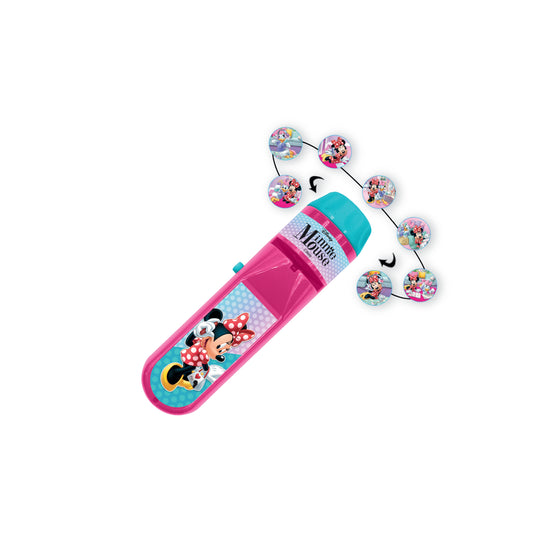 Kriiddaank ProjectorTorch-MinnieThemeByDisneyNight Light Projector for KidsTorch Light with Image ProjectionPocket-Sized Projector for KidsProjector Toy for Imaginative PlayDisney Minnie Flashlight Projector