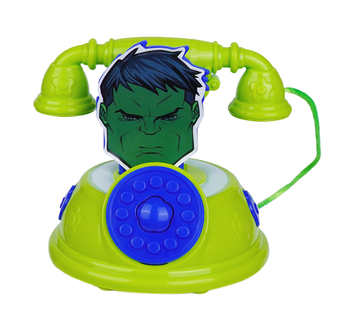 Kriiddaank Telephone-HulkThemeTP-100550ByMarvelHulk-Themed Toy TelephoneHulk Talking Toy PhoneMarvel Superhero Kids PhoneFun Hulk Toy for ToddlersHulk Play Phone with Sound Effects