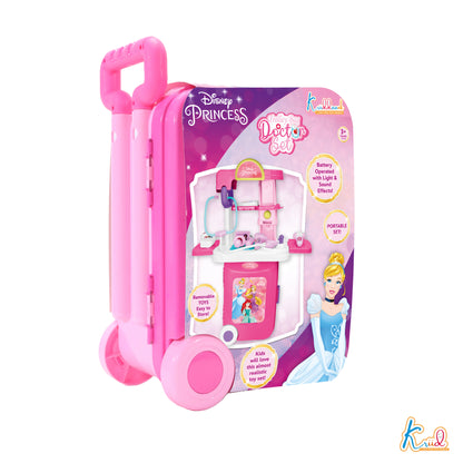 Kriiddaank TrolleyDoctorSet-PrincessThemeByDisneyKids Doctor Set with TrolleyInteractive Doctor Playset for KidsToy Stethoscope & Medical InstrumentsMagical Princess Medical PlaysetRoyal Doctor Playset for Kids
