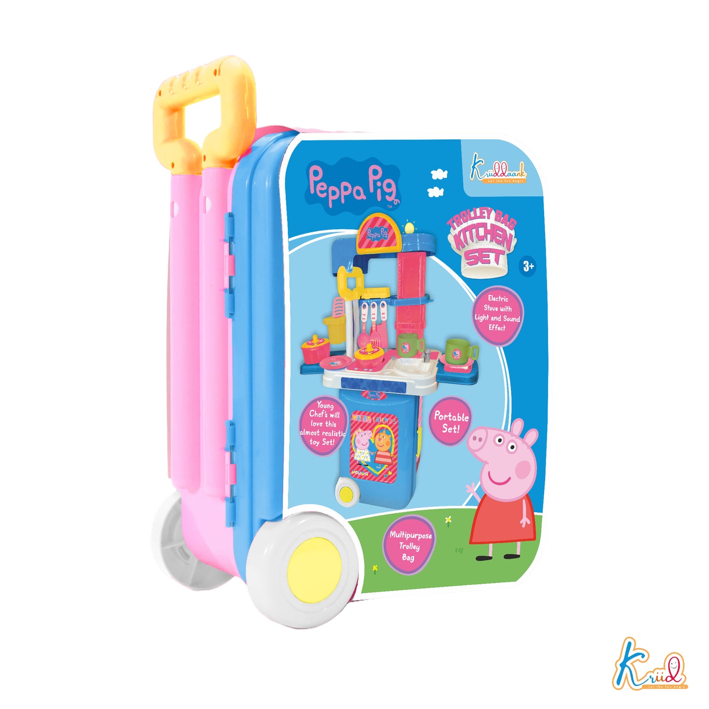 Kriiddaank TrolleyKitchenSet-PeppaPigThemeByHasbroPeppa Pig Kitchen Trolley SetPeppa Pig Toy Kitchen SetPeppa Pig Pretend Play KitchenPeppa Pig Role Play Kitchen ToyPeppa Pig Cooking Trolley Toy for Kids