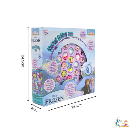 Kriiddaank MusicalFishingGame-FrozenThemeFS-100360ByDisneyFrozen ThemeInteractive ToyKids Fishing GameBattery Operated Fishing GameFun Learning Toy