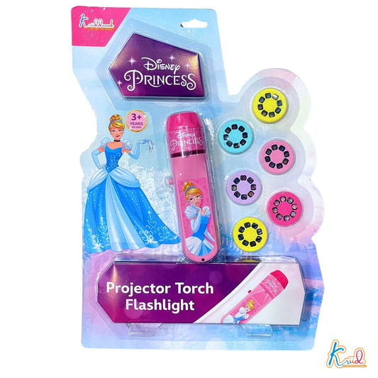 Kriiddaank ProjectorTorch-PrincessThemeByDisneyTorch Light with Image ProjectionPocket-Sized Projector for KidsFun Flashlight with ProjectionsCinderella Projection TorchDreamy Night Light for Princess Lovers