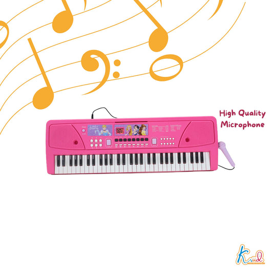 Kriiddaank  Keyboard Piano -600 PrincessPrincess Keyboard PianoElectronic keyboard piano with USBDigital music keyboard for beginnersPortable piano keyboard for childrenLearning & Development Toy for Toddlers
