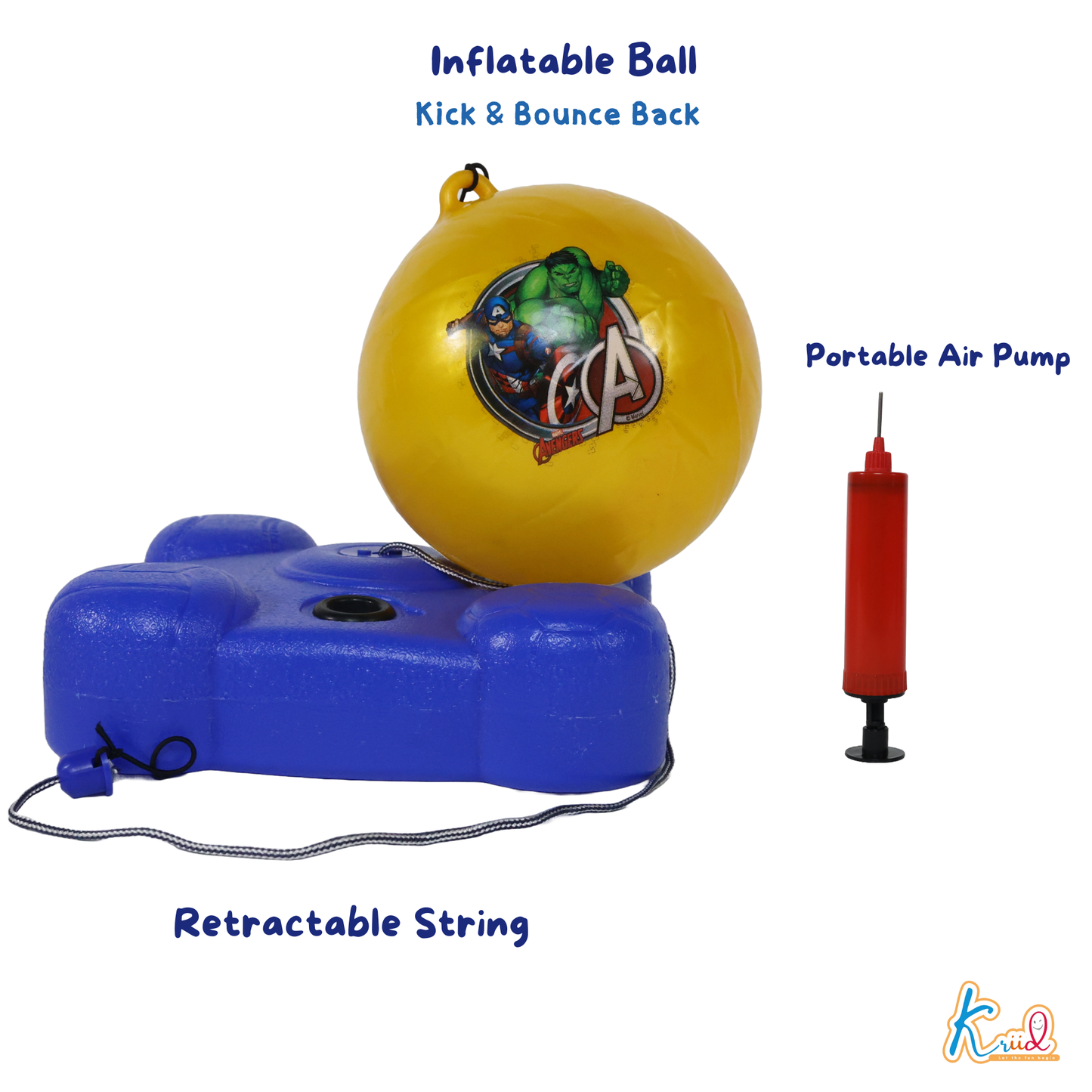 Kriiddaank ReflexSoccer-AvengersByMarvelBest Reflex Soccer Ball for KidsIndoor & Outdoor Reflex Soccer SetSolo Soccer Training KitIndoor & Outdoor Reflex Soccer SetMarvel Avengers Reflex Soccer Game