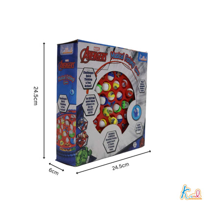 Kriiddaank MusicalFishingGame-AvengerFS-100360ByMarvelElectronic Fishing ToyMarvel AvengersBattery Operated Fishing GameFun Learning ToyEducational Toy