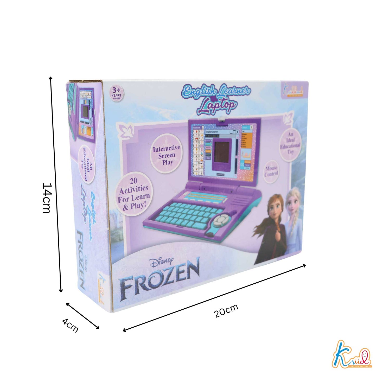 Kriiddaank  English Learning Laptop - FrozenDisney Frozen educational laptopFrozen-themed English learning toyFrozen language learning toy with Elsa and AnnaElsa and Anna toysElsa and Anna interactive toys