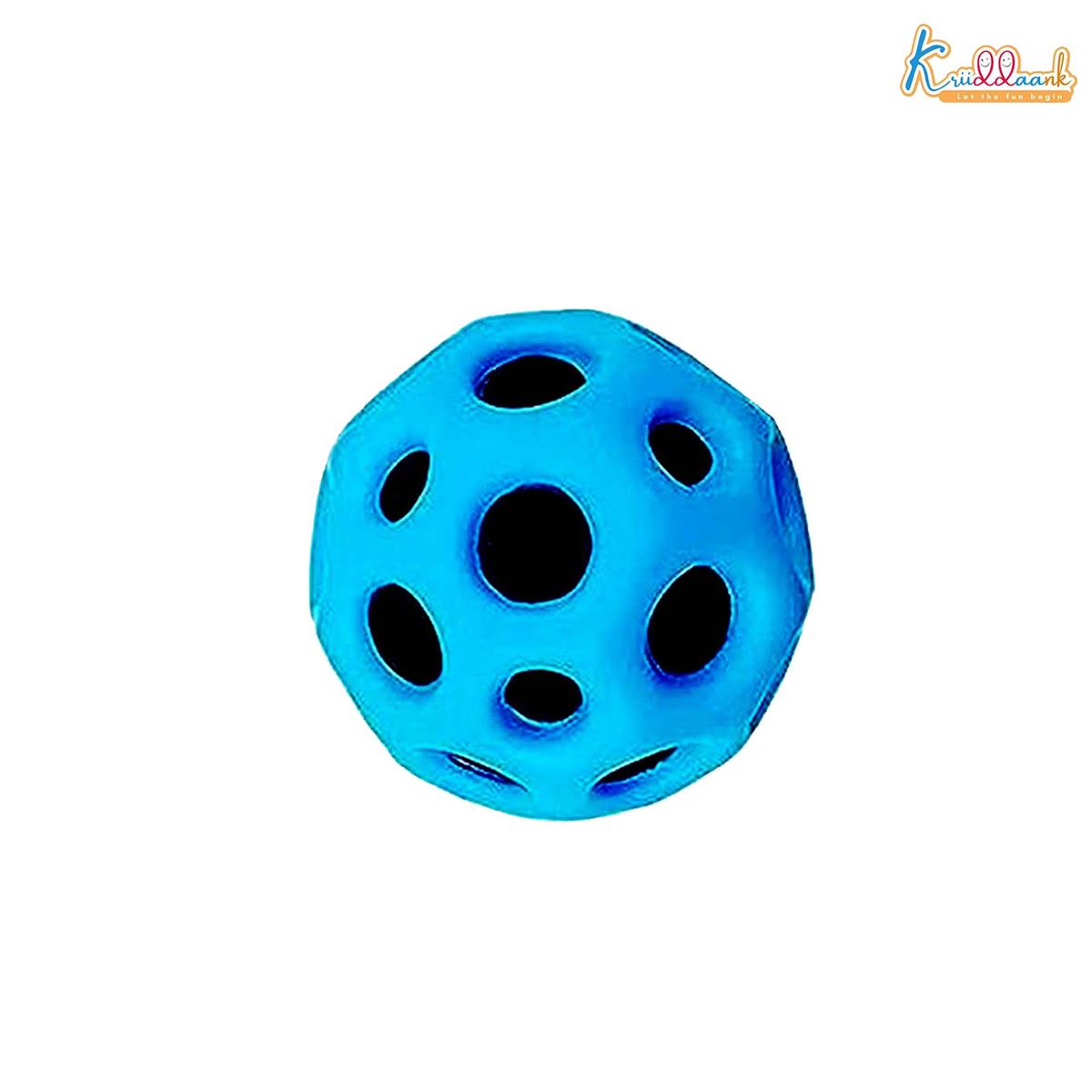 Kriiddaank Moon Ball for Kids Ages 3+, Extreme High Bounce Ball for Toddlers, Soft Jumping Stunt Ball, Non-Toxic Indoor & Outdoor Activity Toy, Multicolor Playground Ball, Ideal Gift