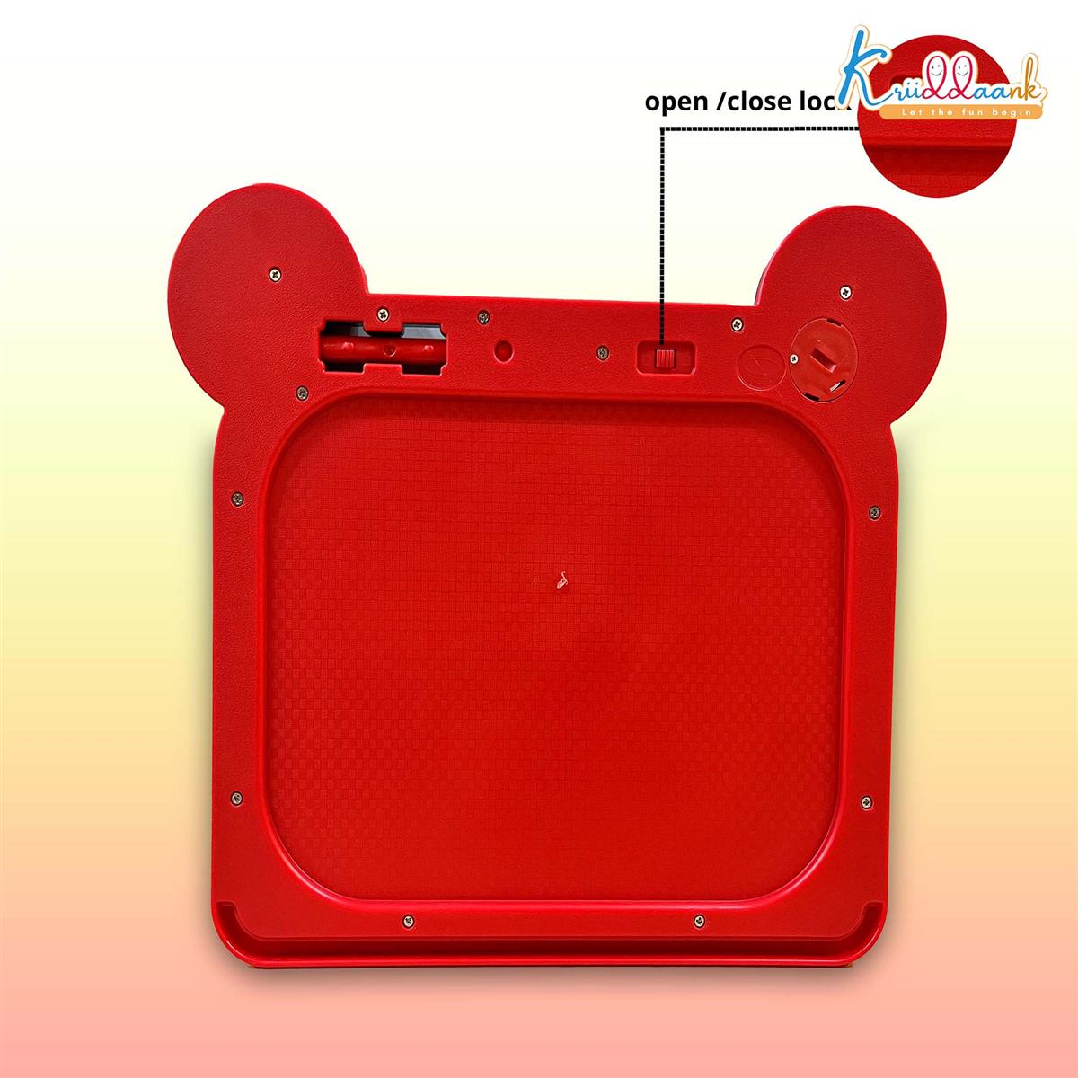 Kriiddaank Mickey Disney LCD Writing Magic Tablet 9 Inch, Electronic Drawing Pad for Kids, Toddler Travel Doodle Board, Preschool Early Education Toy, Birthday Gift for Boys & Girls 3-9 Years (Red)
