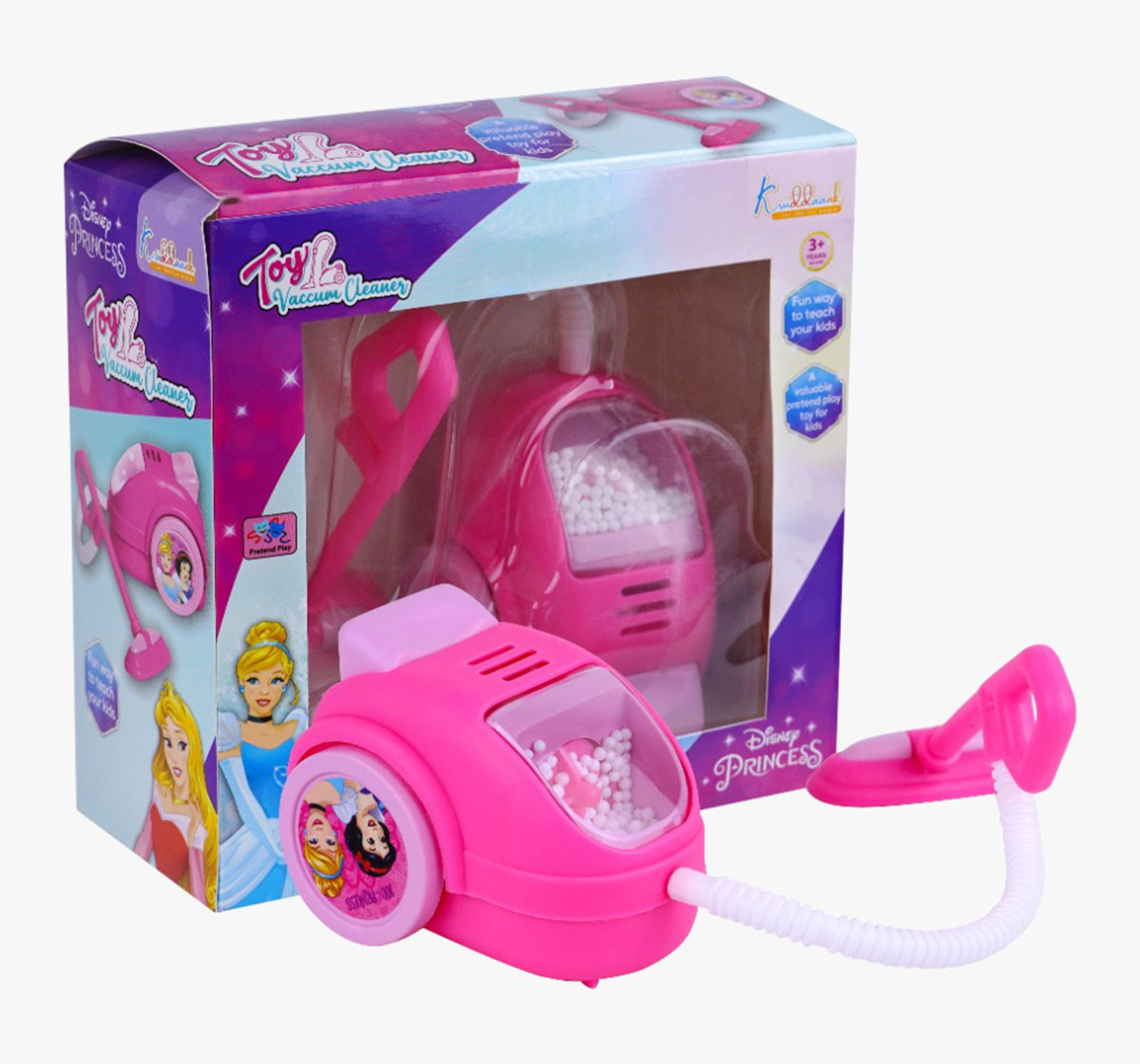 Kriiddaank VaccumCleaner-PrincessThemeHVC-100220ByDisneyLight & Sound Vacuum Cleaner ToyPrincess Pretend Play VacuumDisney Mickey Mouse Toy Vacuum with Lights & MusicToy Vacuum SetCleaning Toy for Toddlers
