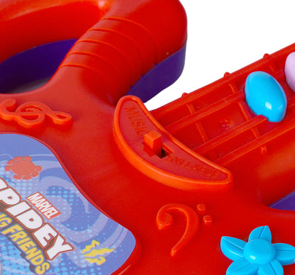Kriiddaank  Musical Guitar SpidermanToddler-Friendly Musical GuitarSpiderman Mouse Sing-Along GuitarElectronic Musical Guitar for ToddlersDisney Junior Music Toy for KidsMusical Intrument