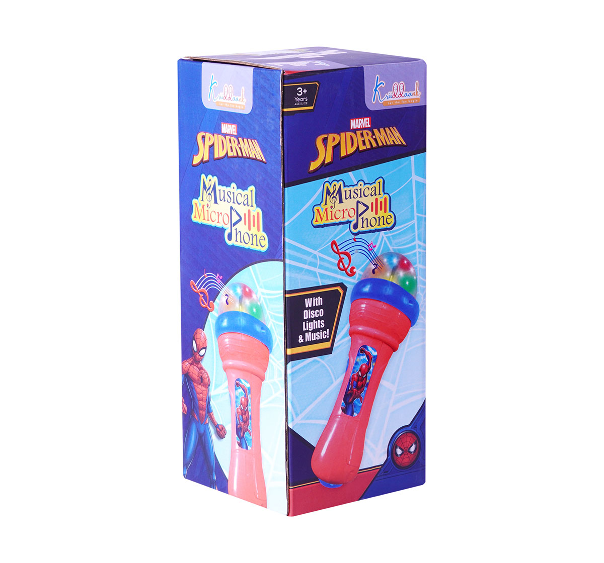 Kriiddaank MusicalMicrophone-SpidermanThemeMM-100380ByMarvelInteractive Spiderman Mic with LightsMarvel Kids Singing MicSpiderman Mic with Built-in SongsSpiderman Microphone for Toddlers & KidsInteractive Spiderman Mic with Lights