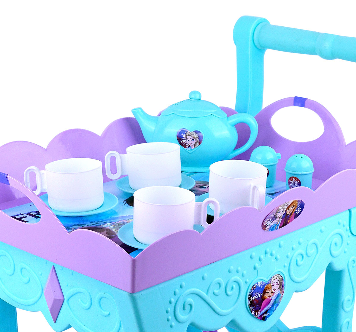 Kriiddaank TeaTrolleySet-FrozenThemeTTS-100530ByDisneyElsa & Anna Tea Trolley SetMagical Tea Party Set for GirlsFrozen Elsa & Anna Tea Cart SetMagical Tea Party Set for GirlsDisney Frozen Themed Tea Set