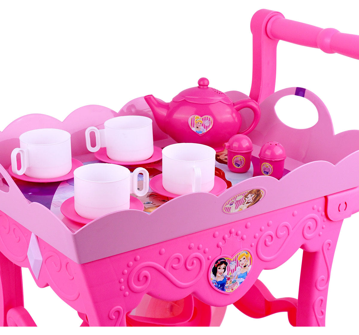 Kriiddaank TeaTrolleySet-PrincessThemeTTS-100530ByDisneyDisney Princess Tea Trolley SetMagical Princess Tea Set for ToddlersDisney Tea Cart Playset for GirlsPrincess Theme Tea Party SetRoyal Tea Party Playset for Girls