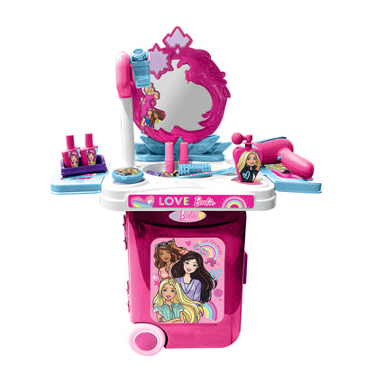 Kriiddaank TrolleyDressingSet-BarbieThemeByMattelChildren's Beauty & Makeup PlaysetBeauty Role Play Set for KidsBarbie Beauty Kit for GirlsStylish Barbie Doll Makeup PlaysetBarbie Fashionista Styling & Makeup Set