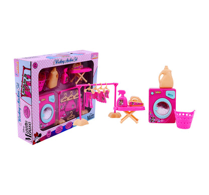 Kriiddaank WashingMachineset-MinnieThemeWMS-100610ByDisneyKriiddaank Minnie-Themed Washing Machine SetRealistic Kids’ Washing MachineMagic Home Appliances for KidsToddler-FriendlyBest Role Play Washing Machine for Little Girls