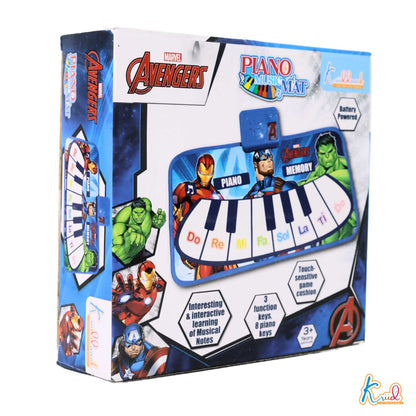 Kriiddaank PianoMusicMat-AvengersThemeByMarvelInteractive Musical Play MatTouch Sensitive Music MatElectronic Keyboard Mat for KidsDance & Play Piano MatMusic Learning Mat for Toddlers