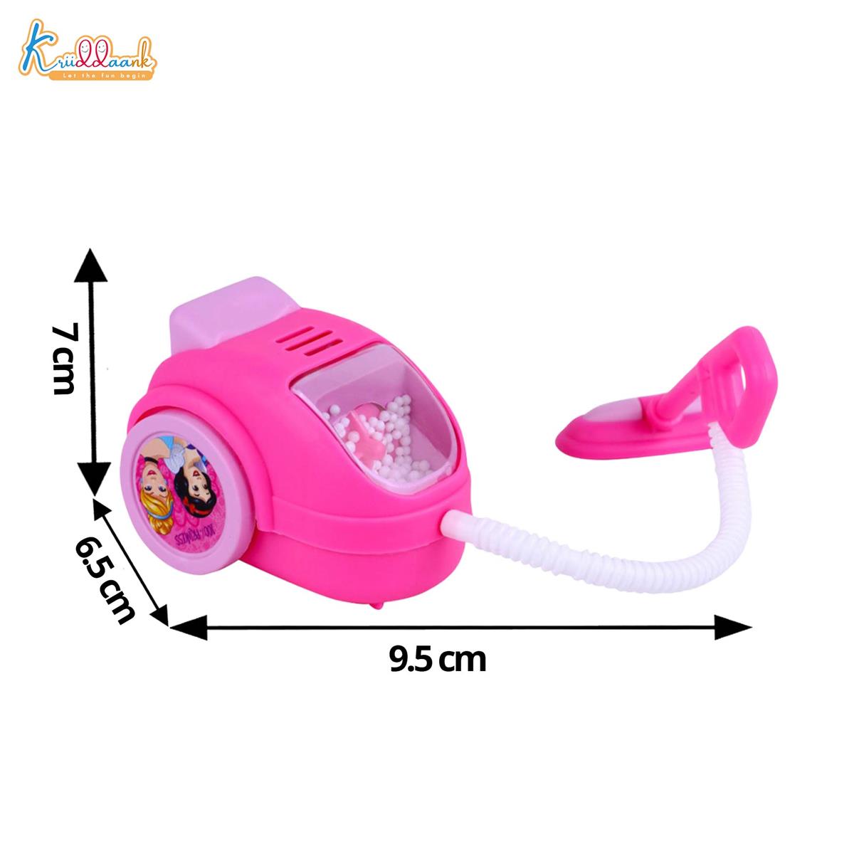 Disney Princess Toy Vacuum Cleaner for Kids - Educational Pretend Play Cleaning Set with Lights, Battery Operated Housekeeping Toy for Toddlers and Girls Age 3+, Pink