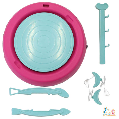 Kriiddaank Potterywheel-BarbieThemeByMattelBarbie Pottery Wheel KitBarbie Themed Clay Craft SetBarbie Pottery Making SetBarbie DIY Clay Art KitEducational Pottery Wheel for Girls