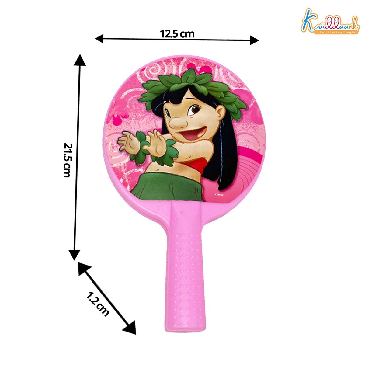 Kriiddaank Stitch Tiny Pong Champs Mini Paddle Racket Set for Kids with Ball | Lightweight Easy-Grip Indoor & Outdoor Sports Toy | Active Play Bat Set for Boys & Girls Age 3+