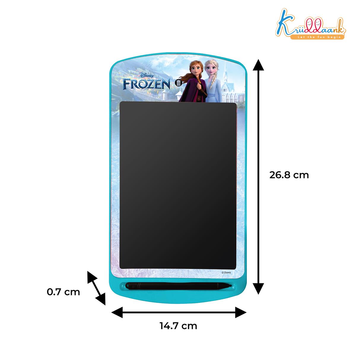Kriiddaank Frozen 10.5 Inch LCD Writing Tablet, Electronic Drawing Pad for Kids, Rewritable Doodle Board & Travel Slate, Educational Birthday Gift for Girls & Boys 3-9 Years Old, Turkish Blue