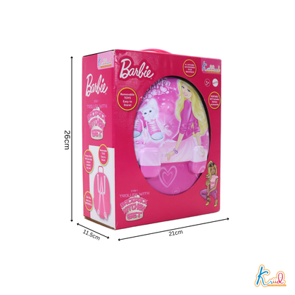 Kriiddaank BackpackKitchenSet-BarbieThemeByMattelBarbie-Themed Kitchen PlaysetCooking Role Play for ToddlersStylish Kitchen Set for BarbieBarbie Gift for GirlsBarbie Cooking Set
