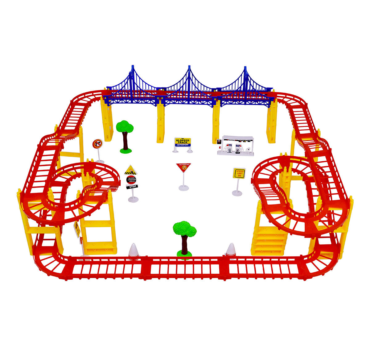 Kriiddaank CARTRACK(MEDIUM),SpidermanThemeCTM-100060ByMarvelMarvel Collectible Race TrackSuperhero Toy Racing SetAdventure Car TrackSpider-Man Car Track with RampsSpider-Man Circuit Track for Kids