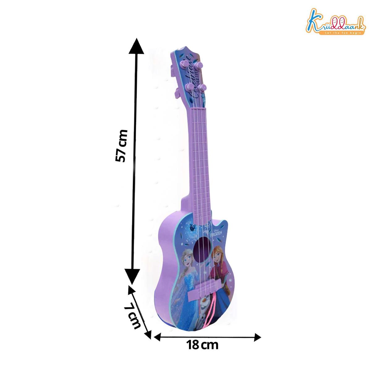 Frozen Theme Guitar (Small) for Kids - 4 String Mini Fingerstyle Musical Instrument - Short Scale Acoustic Toy Guitar - Best Educational Birthday Gift for Boys & Girls 3+ Years, Turkish Blue