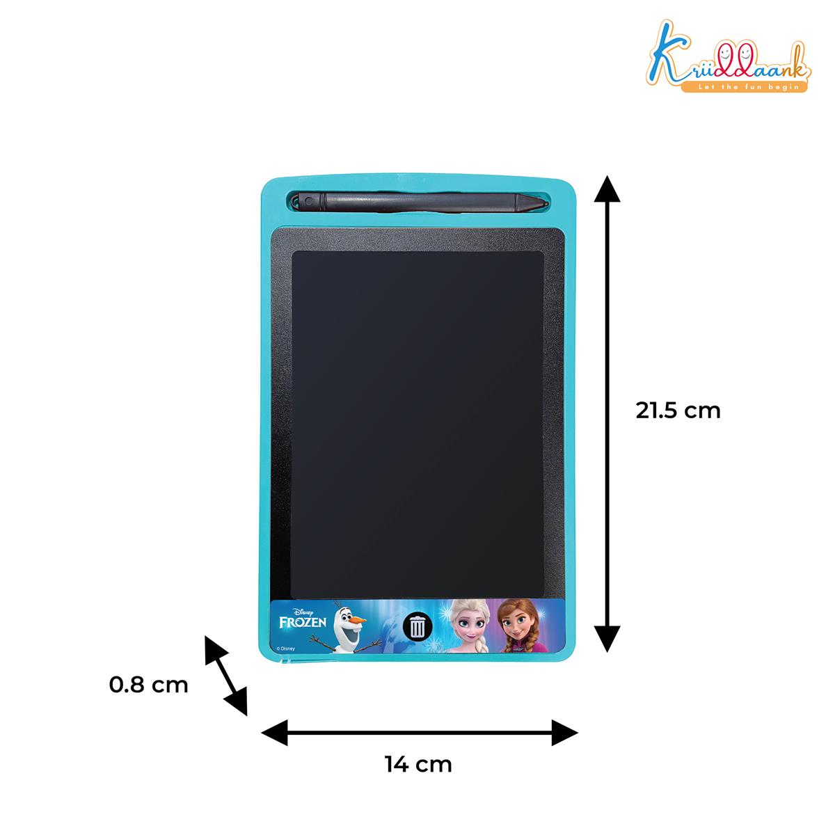 Kriiddaank 8.5" Frozen LCD Writing Tablet, Electronic Drawing Pad & Magic Slate for Kids, Toddler Travel Doodle Board with Lock Function, Portable Birthday Gift for 3-9 Year Old Boys & Girls, Blue