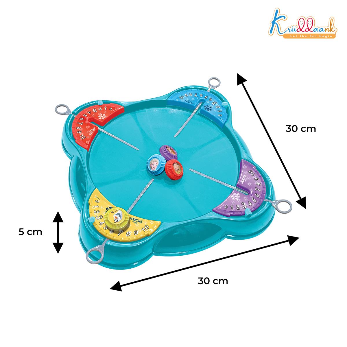 Kriiddaank Frozen Top Battle Beyblade Set for Kids - 4 Player Spinning Top Arena with Rip Cords & Color Tops - Safe, Interactive & Educational Indoor Game, Best Gift for Boys & Girls 5+ Years