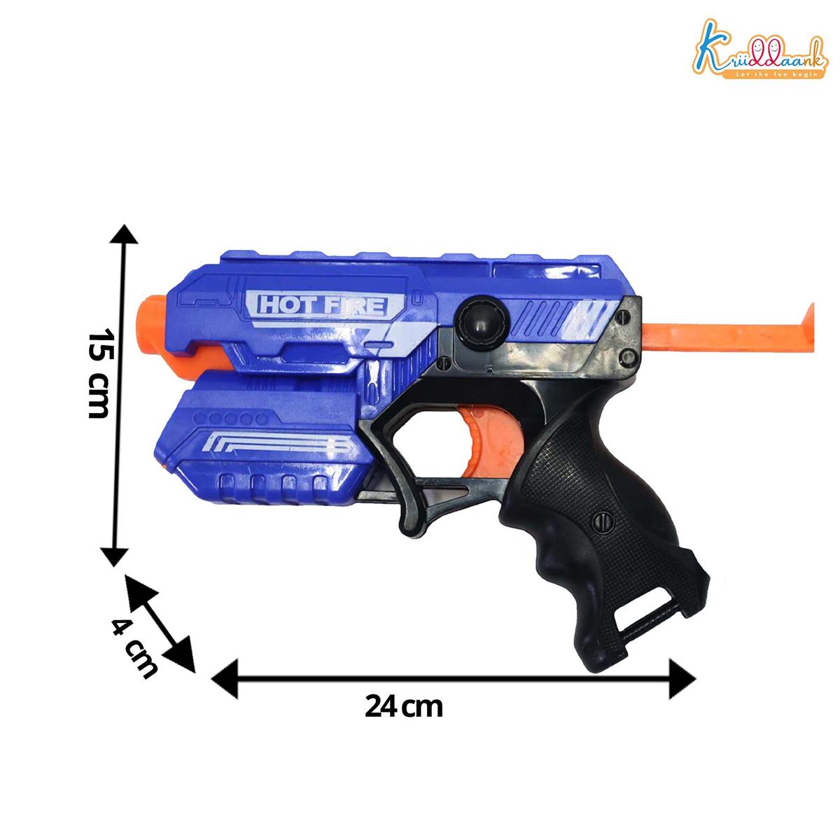 Blaze Storm Blaster Gun Toy for Kids - Soft Bullet Foam Dart Blaster with 10 EVA Bullets, Manual Single Shot Shooting Toy for Boys 3+ Years, Safe & Fun Action Playset, Multicolor