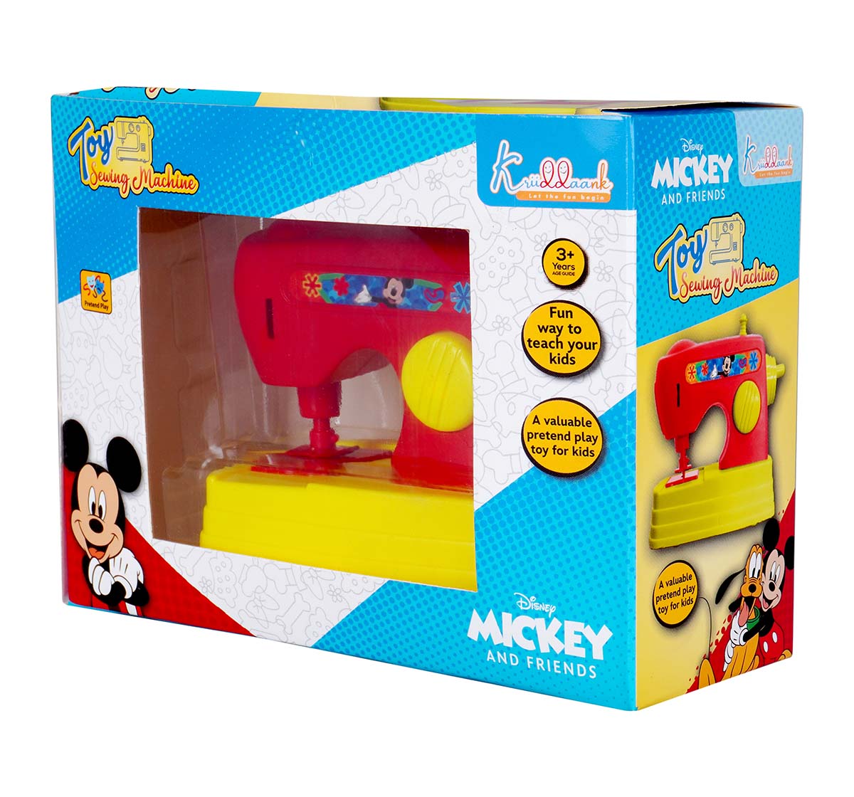 Kriiddaank HouseholdSewingMachine-MickeyThemeHSM-100210ByDisneyToy Sewing Machine with Interactive Buttons Toy Sewing Machine for KidsImaginative Play for KidsInteractive Sewing Machine for Early ChildhoodToy Sewing Machine for Toddlers with Sound