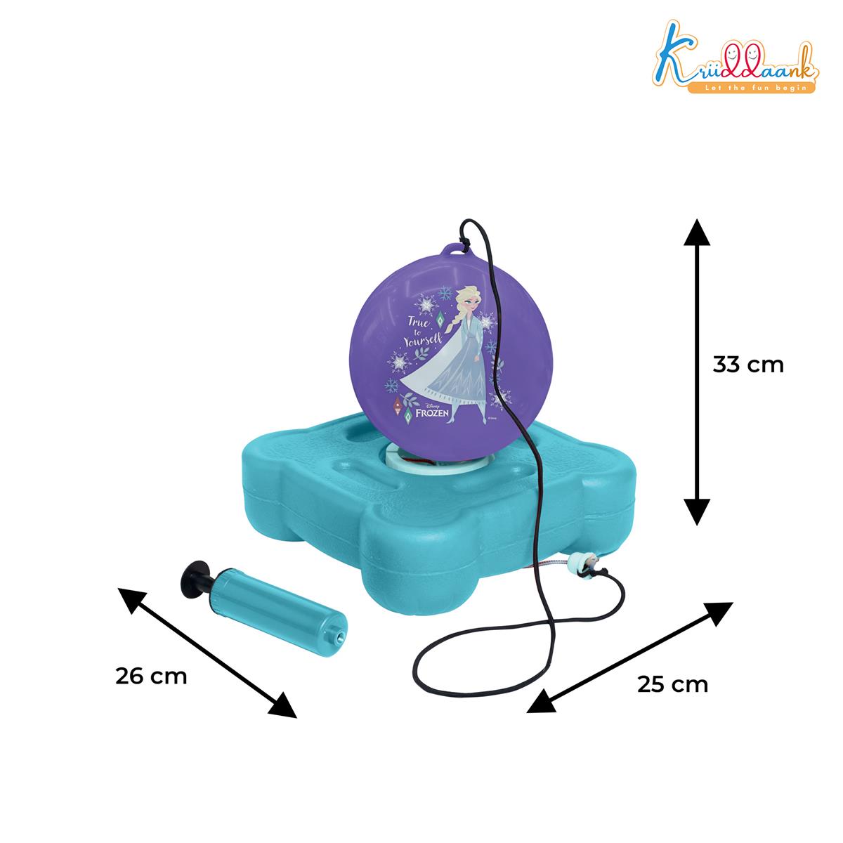 Disney Frozen Reflex Soccer Ball Training Kit for Kids - Indoor & Outdoor Solo Football Trainer with Recoil Action - Portable & Compact Soccer Practice Set for Boys & Girls Ages 3+
