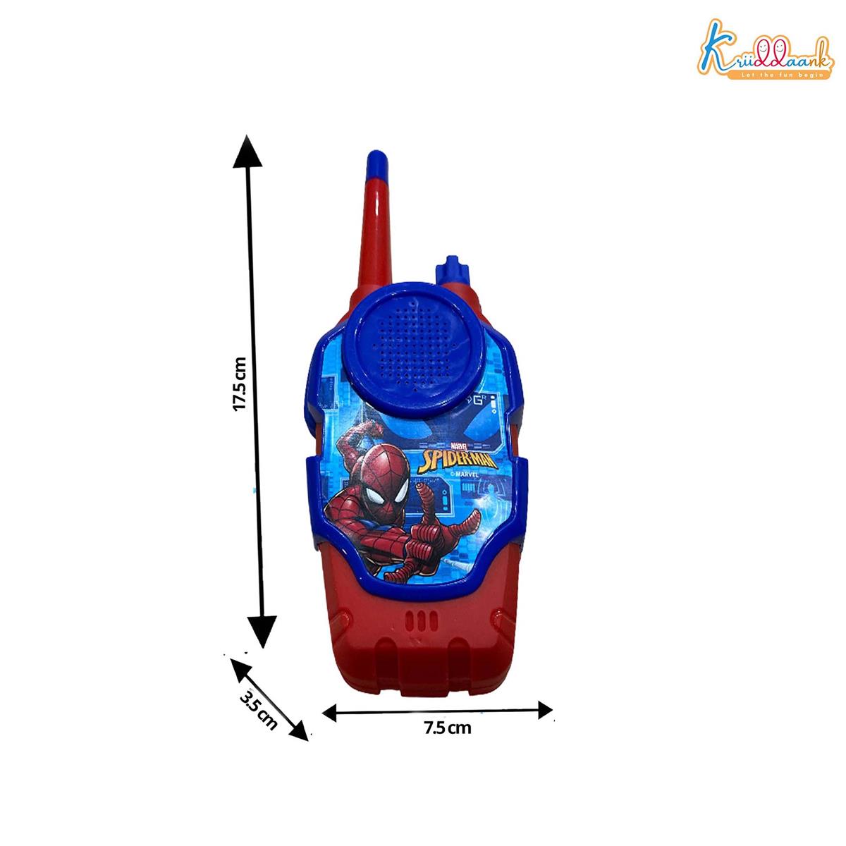 Spider-Man Inspired Walkie Talkie Set for Kids - 75m Long Range 2-Piece Communication Toy - Blue Outdoor Adventure Gear for Boys & Girls 3+ - Ideal for Camping, Hiking & Roleplay Gifts
