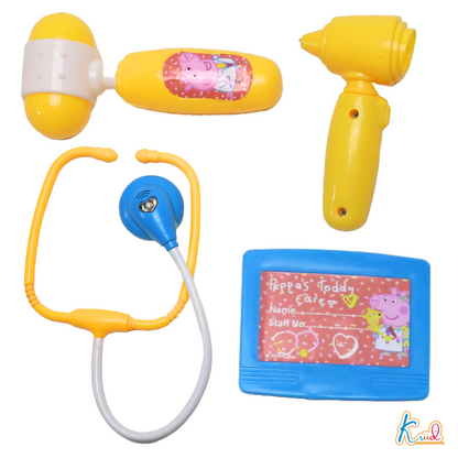 Kriiddaank DrSetAttache-PeppaPigThemeByHasbroPeppa Pig Stethoscope & Doctor KitPeppa Pig Doctor Set for KidsPeppa Pig Doctor Role Play SetPeppa Pig Medical Case for ToddlersPeppa Pig Role Play Doctor Toy