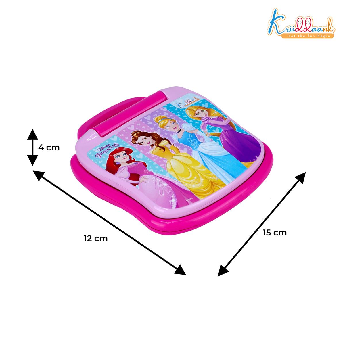 Educational Toy Laptop for Kids - LTS Princess Theme Learning Computer with Alphabet, Numbers, Music & Phonics - Fun Interactive Pre-School Gift for Girls Ages 3+ (Pink)