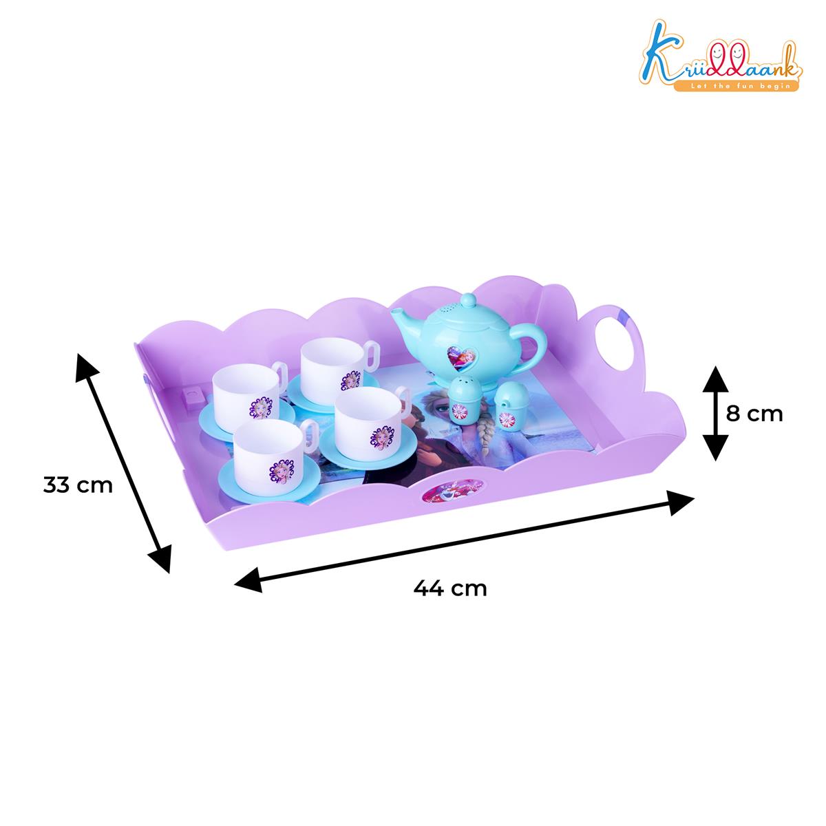 Frozen Tea Party Set - Elsa & Anna Pretend Play Kitchen Toys for Kids, 12 Pcs Battery-Operated Tea Kettle with Boiling Sound & Music, Interactive Birthday Gift for Girls & Boys Ages 3+